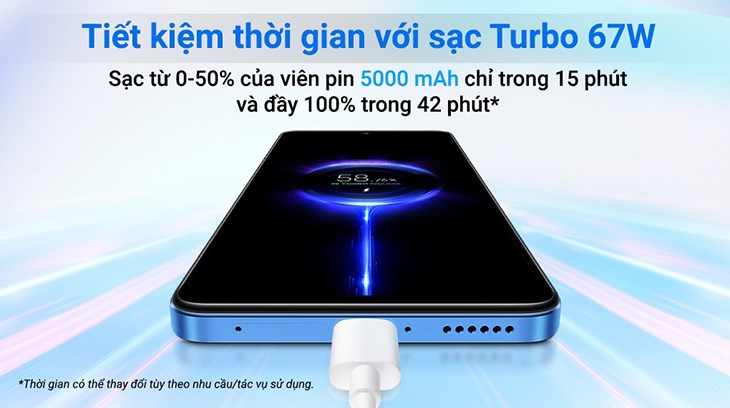 Điện thoại Xiaomi Redmi Note 11 Pro 5G sở hữu viên pin 5000 mAh 