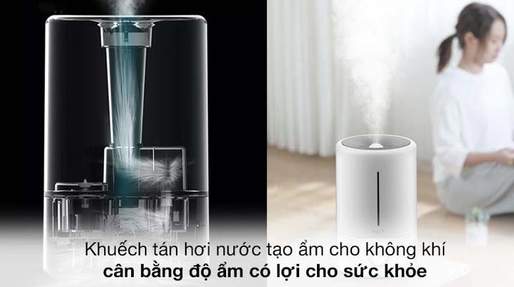 Máy tạo độ ẩm Deerma F628 sử dụng khuếch tán hơi nước tạo ẩm cho không khí, cân bằng độ ẩm có lợi cho sức khỏe Máy tạo độ ẩm Deerma F628 sử dụng khuếch tán hơi nước tạo ẩm cho không khí, cân bằng độ ẩm có lợi cho sức khỏe