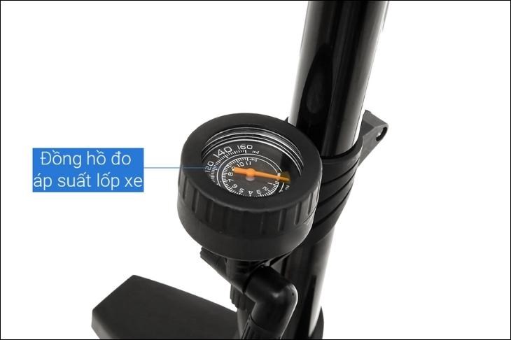 Bơm xe đạp DeBestar BKD-D03 Đen có sản lượng PSI tối đa là 160, phù hợp với nhiều dòng bánh xe đạp trên thị trường