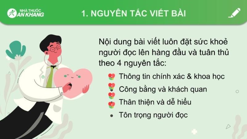 Bài viết của nhà thuốc luôn đặt sức khỏe của người đọc lên hàng đầu Bài viết của nhà thuốc luôn đặt sức khỏe của người đọc lên hàng đầu