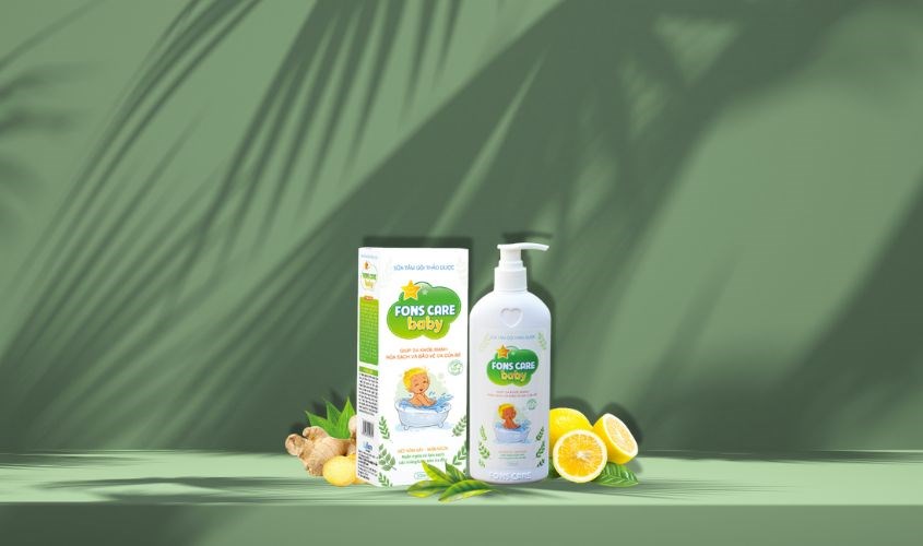 Sữa tắm gội thảo dược Fons Care Baby