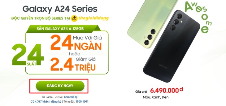 Nhấn chọn “Đăng ký ngay” Nhấn chọn “Đăng ký ngay”