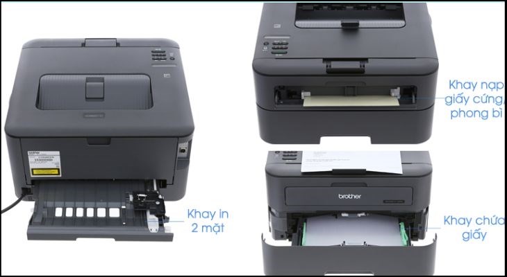 Tiến hành nạp giấy vào khay giấy theo nhu cầu.