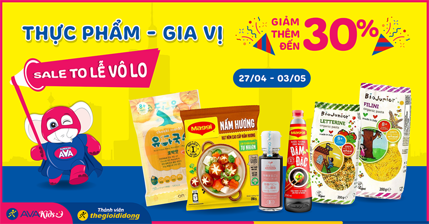 Thực phẩm, gia vị các loại giảm thêm đến 30%
