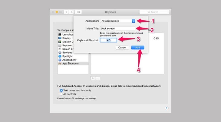 Bạn chọn thẻ All Applications và nhập tên giống với tên mà bạn đã nhập ở Automator tại Menu Title