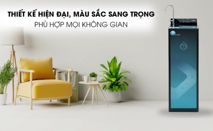 Máy lọc nước RO Karofi KAQ-P95 10 lõi có thiết kế hiện đại giúp làm đẹp không gian sống