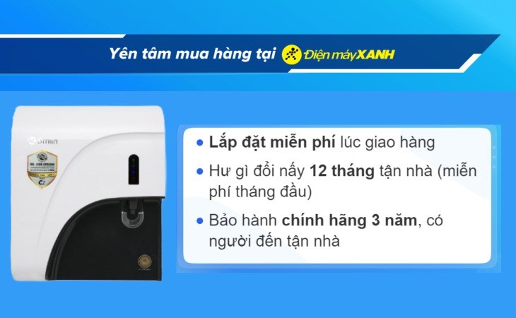 Máy lọc nước RO AOSmith C2 4 lõi được bán chính hãng tại VN Giá