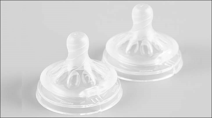 Núm ti silicone Philips Avent cho trẻ từ 1 tháng tuổi SCF652/23 sở hữu bề mặt nhẵn mịn hỗ trợ bé bú thoải mái 