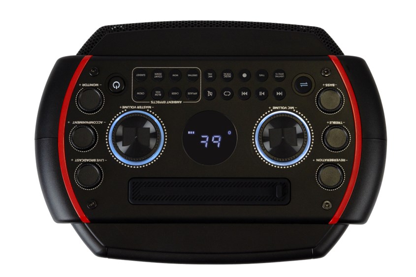 Loa Bluetooth Monster Partybox có công suất tối đa 100 W Loa Bluetooth Monster Partybox có công suất tối đa 100 W