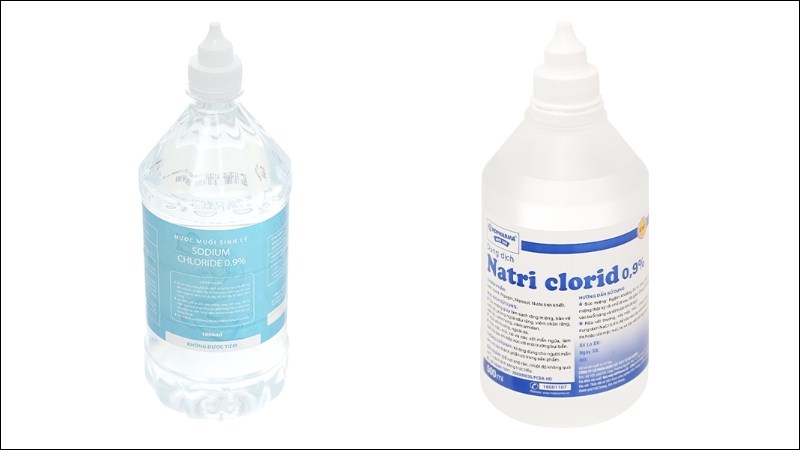 Dung dịch nước muối sinh lý thường được dùng để vệ sinh mũi họng 