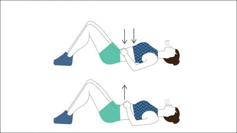 Bài tập thở sử dụng cơ hoành khi nằm ngửa