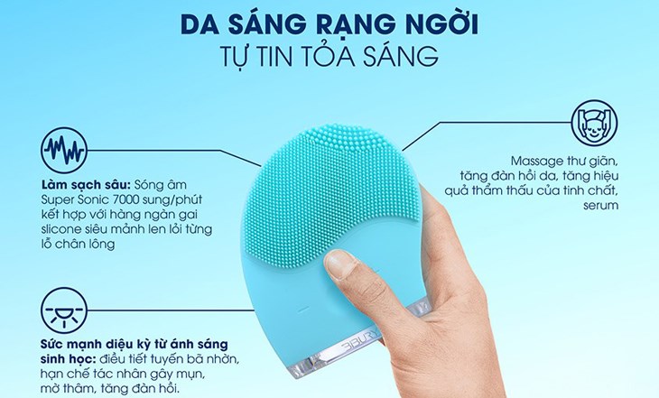 Máy rửa mặt BIBURY BBR01-01 (Màu xanh ngọc) được bán với giá 690 ngàn đồng (cập nhật tháng 05/2023 và có thể thay đổi theo thời gian) Máy rửa mặt BIBURY BBR01-01 (Màu xanh ngọc) được bán với giá 690 ngàn đồng (cập nhật tháng 05/2023 và có thể thay đổi theo thời gian)