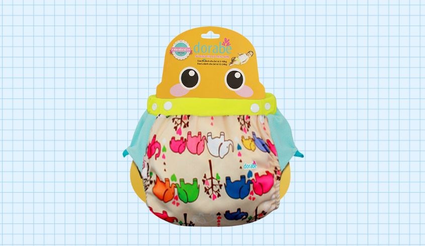 Tã vải Dorabe được cấu tạo tới ba lớp khác nhau