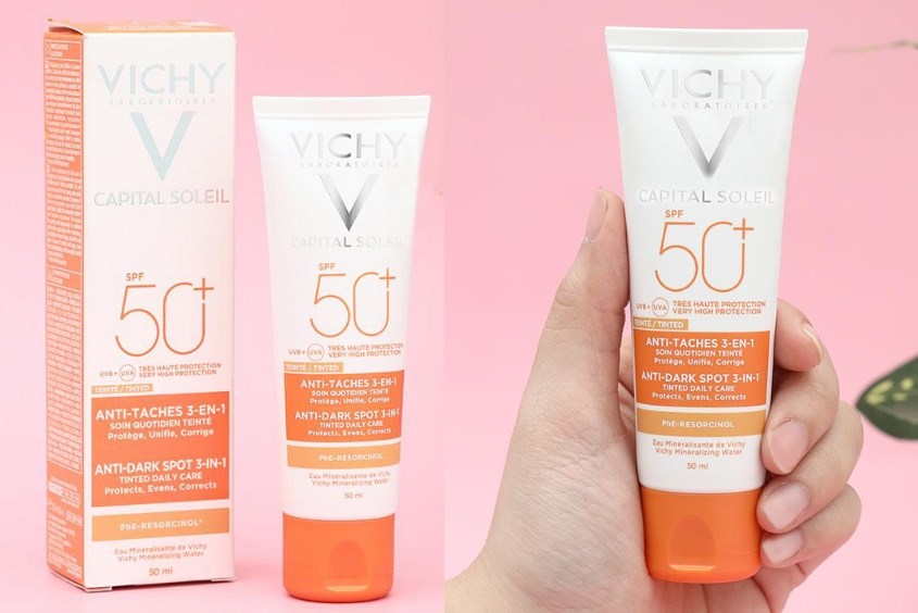 Kem chống nắng ngăn ngừa sạm nám Vichy 50 ml hỗ trợ phục hồi làn da sau sinh hiệu quả