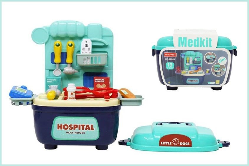 Tặng quà 1/6 cho bé gái với bộ đồ chơi vali bác sĩ VBCare Tặng quà 1/6 cho bé gái với bộ đồ chơi vali bác sĩ VBCare