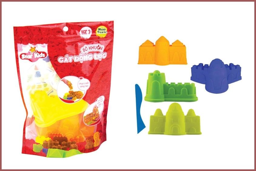 Bộ khuôn cát 3D hình lâu đài làm quà 1/6 cho bé trai thiết thực nhất Bộ khuôn cát 3D hình lâu đài làm quà 1/6 cho bé trai thiết thực nhất