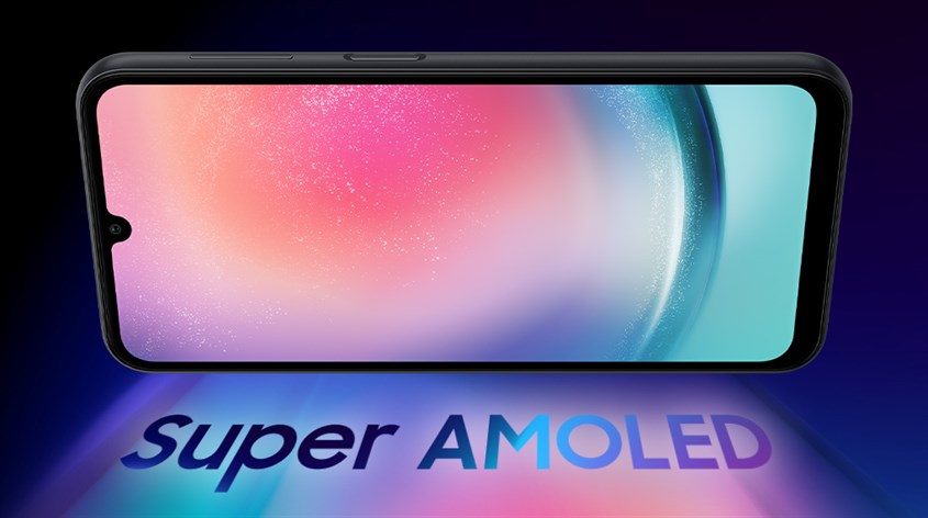 Samsung Galaxy A24 được hãng tích hợp công nghệ màn hình Super AMOLED