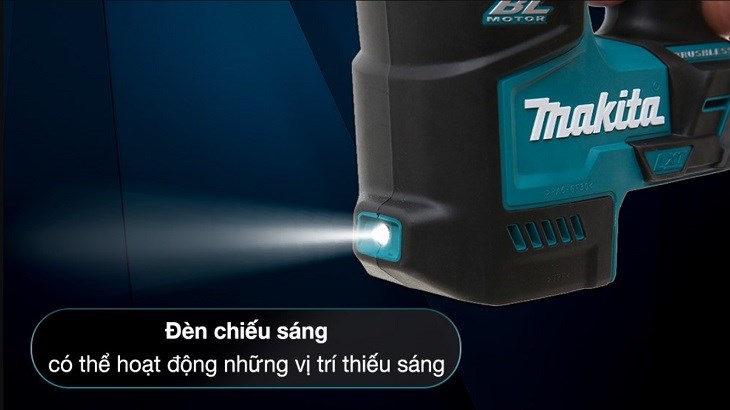 Máy khoan búa pin Ingco CIDLI20608 20V trang bị đèn Led giúp người dùng quan sát rõ tại thi công ở những khu vực thiếu ánh sáng