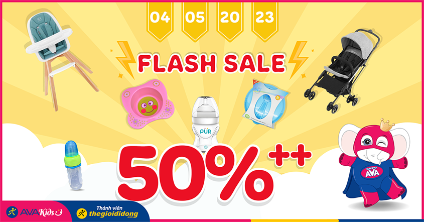 Flashsale đồ dùng cho bé giảm đến 50%++