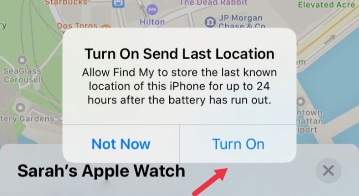 Người dùng thực hiện theo cách trên để biết được vị trí cuối cùng của Apple Watch