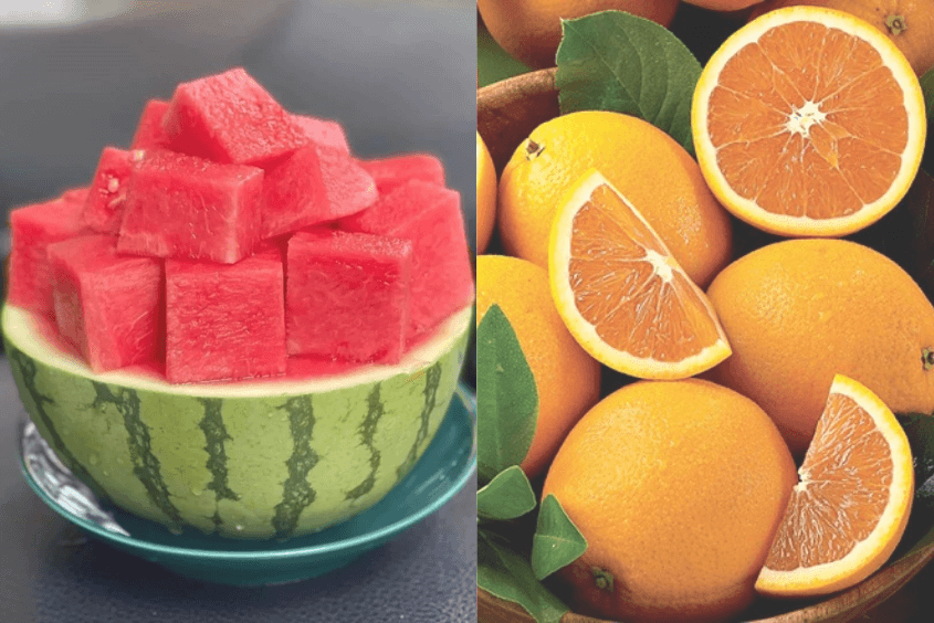 Cách làm món ăn dặm từ dưa hấu với cam