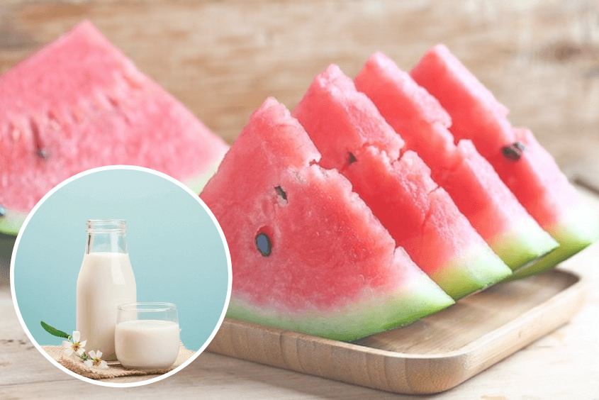 Cách làm món ăn dặm từ dưa hấu với sữa chua