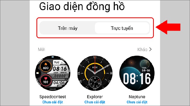 Bạn có thể chọn các mặt đồng hồ có sẵn trên Xiaomi Mi Watch hoặc tìm kiếm trực tuyến Bạn có thể chọn các mặt đồng hồ có sẵn trên Xiaomi Mi Watch hoặc tìm kiếm trực tuyến