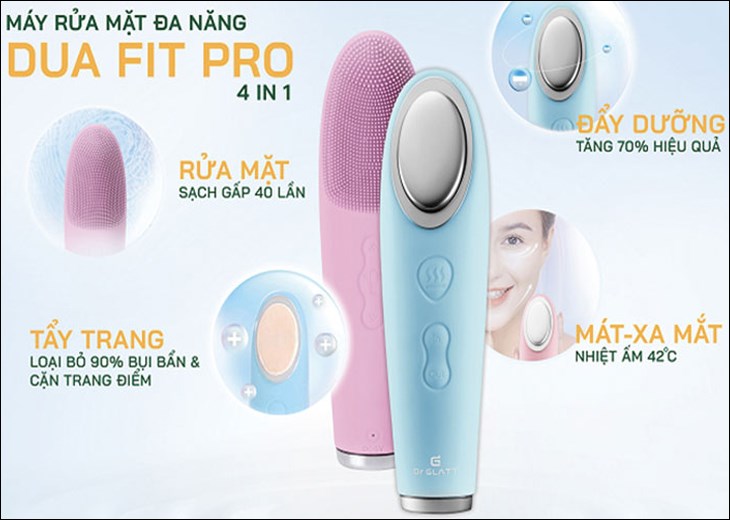 Máy rửa mặt và đẩy tinh chất Dr.Glatt Dua Fit Pro được bán với giá 2.8 - 4.2 triệu đồng (cập nhật tháng 05/2023 và có thể thay đổi theo thời gian)