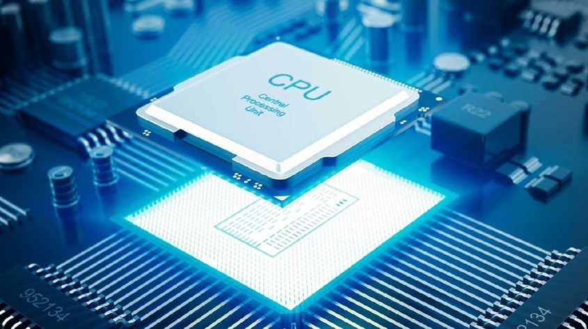 CPU có cấu tạo là một tấm mạch nhỏ, bên trong là con chip bằng gốm