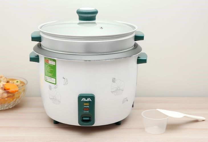 Dây điện của nồi cơm nắp rời AVA 2.8 lít G2507 có thể tháo rời giúp cho việc cất giữ và di chuyển