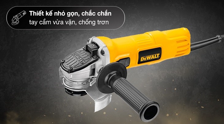 Máy mài góc Dewalt DWE8100S-B1 720W được làm bằng chất liệu cao cấp, bền bỉ, an toàn cho người dùng