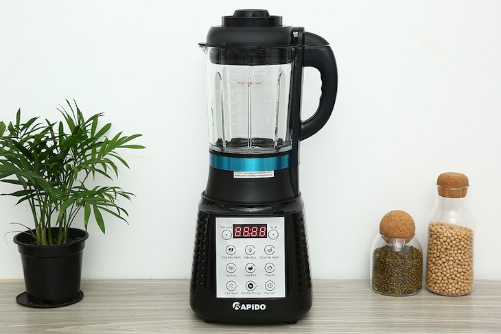 Máy làm sữa hạt Rapido RHB-1800D với công suất lớn, động cơ mạnh mẽ