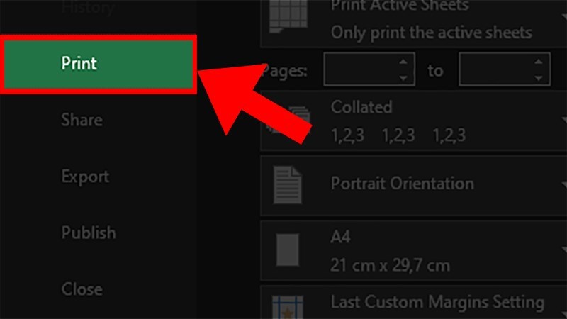 Bạn chọn tiếp vào mục Print