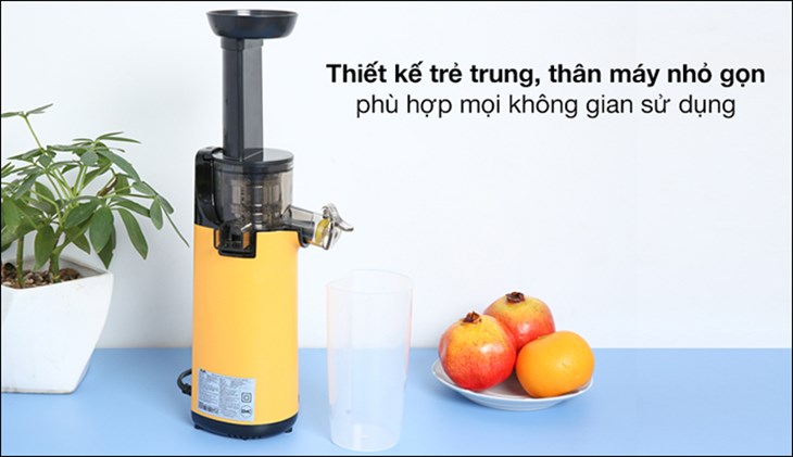 Máy ép chậm AVA JR-319 có kiểu dáng nhỏ gọn và thiết kế trẻ trung