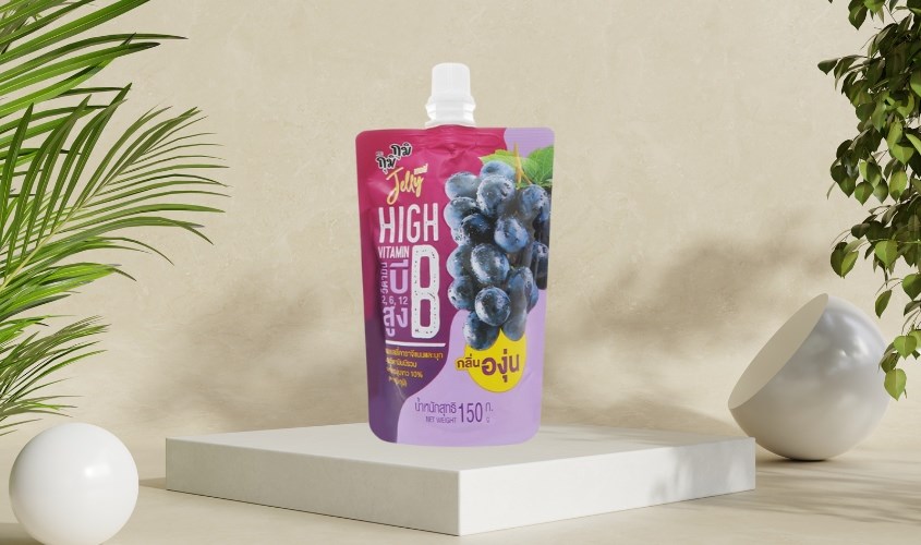 Nước ép trái cây Jelly Gumi Gumi vị nho 150g