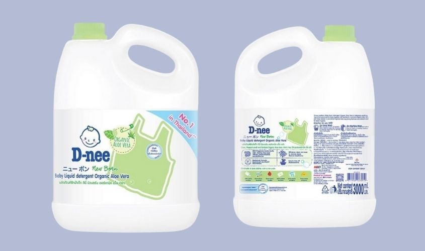 Nước giặt quần áo cho bé D-nee Xanh Lá hương nha đam can 3 lít