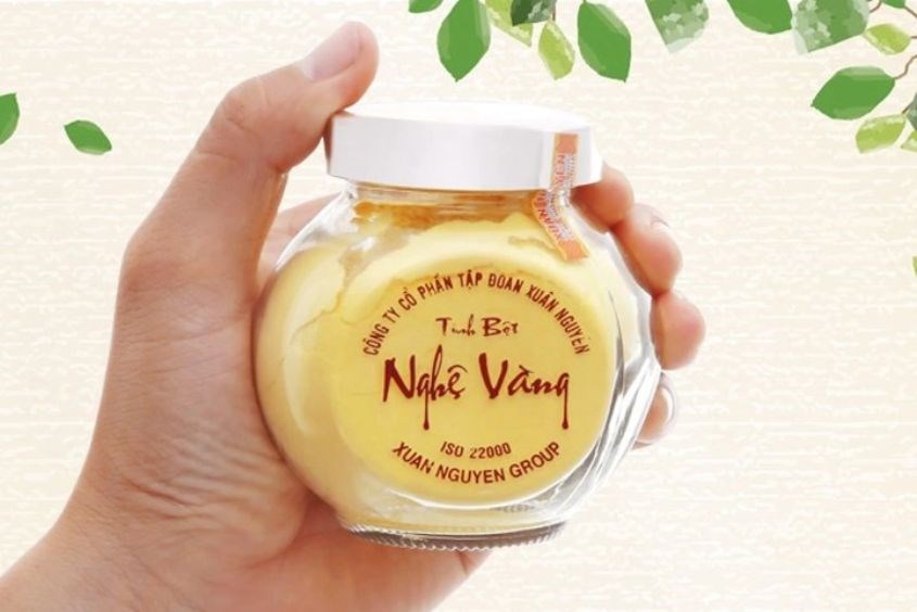 Tinh bột nghệ vàng Xuân Nguyên hũ 75g (từ 7 tuổi) giúp mẹ trị đau họng hiệu quả