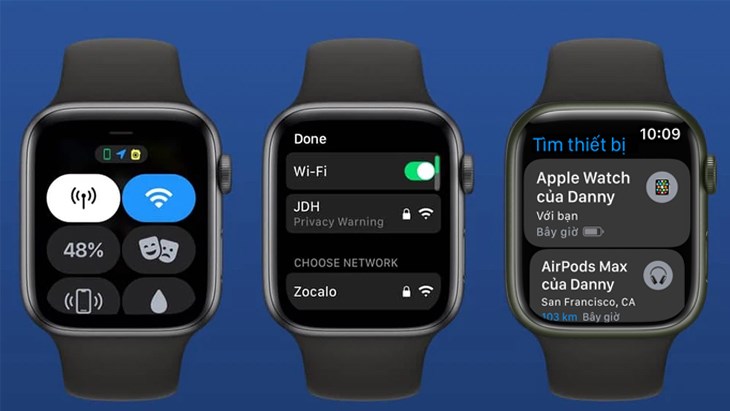 Bạn hãy mở kết nối Wi-Fi trên đồng hồ để kích hoạt ứng dụng Tìm 