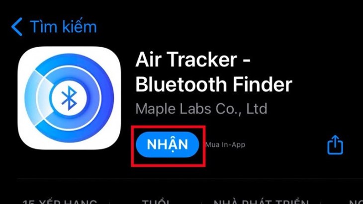 Tải và cài đặt ứng dụng Air Tracker trên app