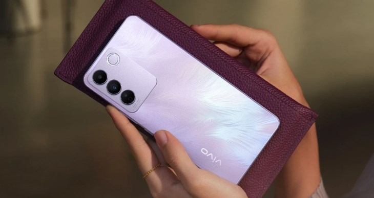Thiết kế tinh tế và sang trọng trên Vivo V27e phiên bản màu Tím Lavender