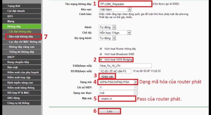 Cách cài đặt Repeater