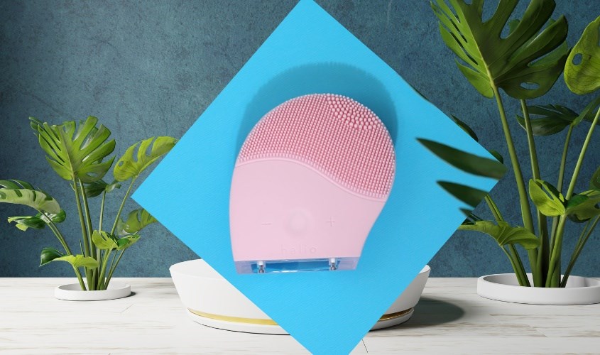 Máy rửa mặt và massage Halio Baby Pink