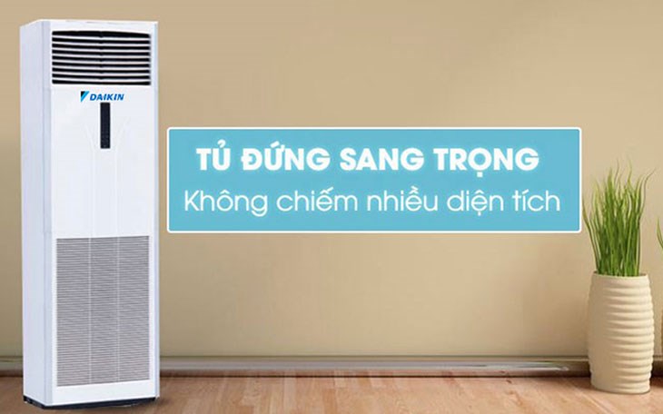 Điều hòa cây Daikin có kiểu dáng sang trọng, kích thước nhỏ gọn không chiếm nhiều diện tích