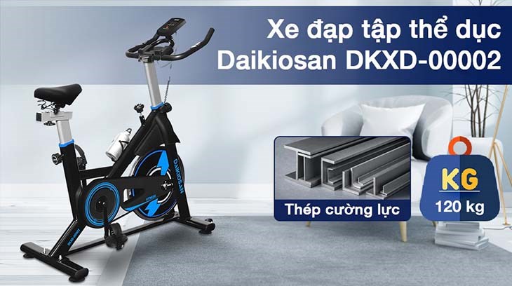 Xe Đạp Tập Thể Dục Daikiosan DKXD-00002 sử dụng hệ thống truyền động bằng dây curoa 