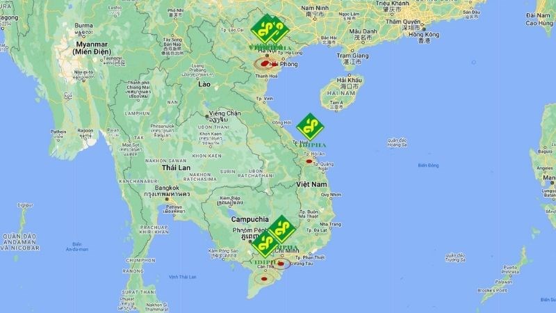 Dược phẩm VIDIPHA c&oacute; nhiều chi nh&aacute;nh 