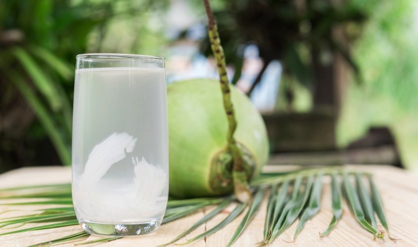Uống nước dừa để làm sạch hệ tiêu hóa Uống nước dừa để làm sạch hệ tiêu hóa
