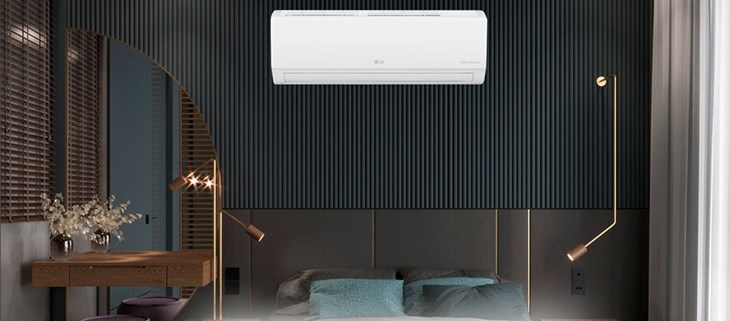 Điều hòa LG Inverter 1 HP V10WIN thổi ra khí lạnh làm khô và hút-ẩm mạnh không-khí trong nhà