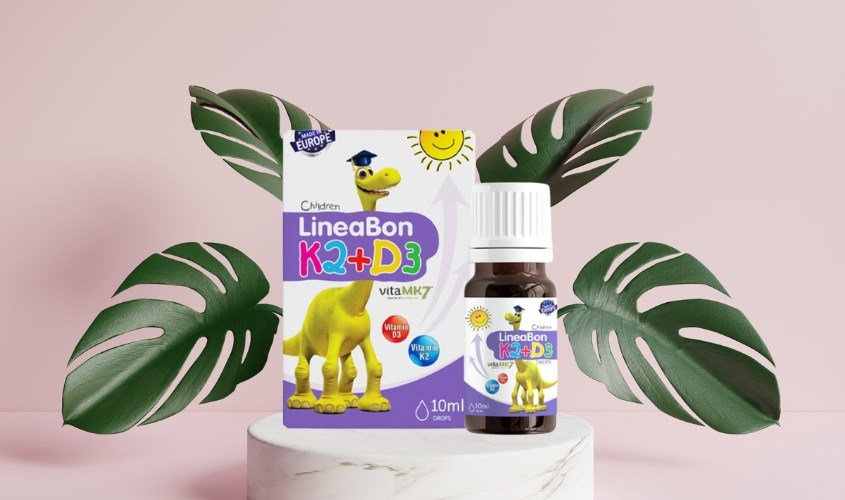 Siro LineaBon K2+D3 hỗ trợ hấp thu canxi 10 ml Siro LineaBon K2+D3 hỗ trợ hấp thu canxi 10 ml