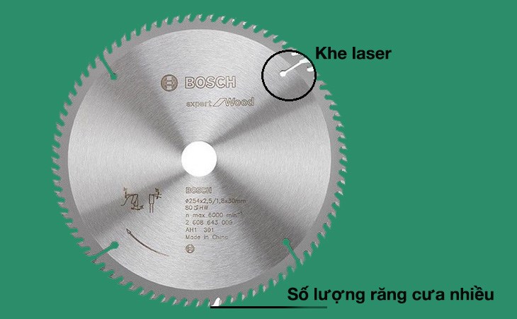 Lưỡi cưa gỗ tiết kiệm có số lượng răng cưa nhiều