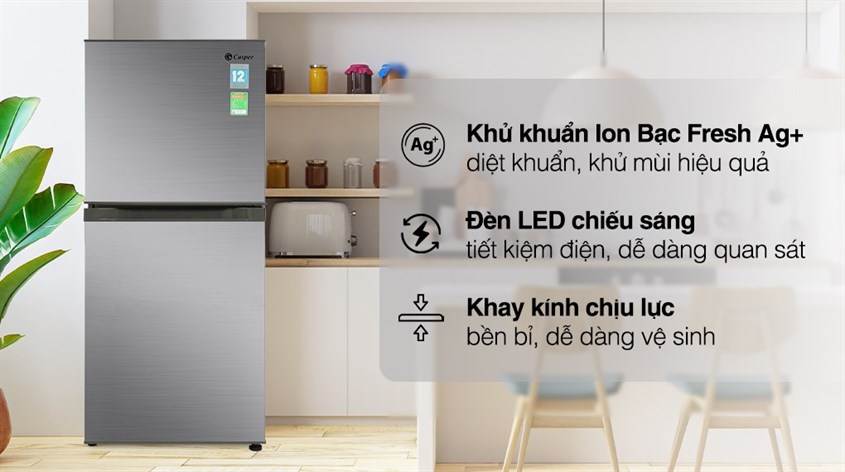 Tủ lạnh Casper 185 lít RT-200VS là thương hiệu nổi tiếng của Thái Lan